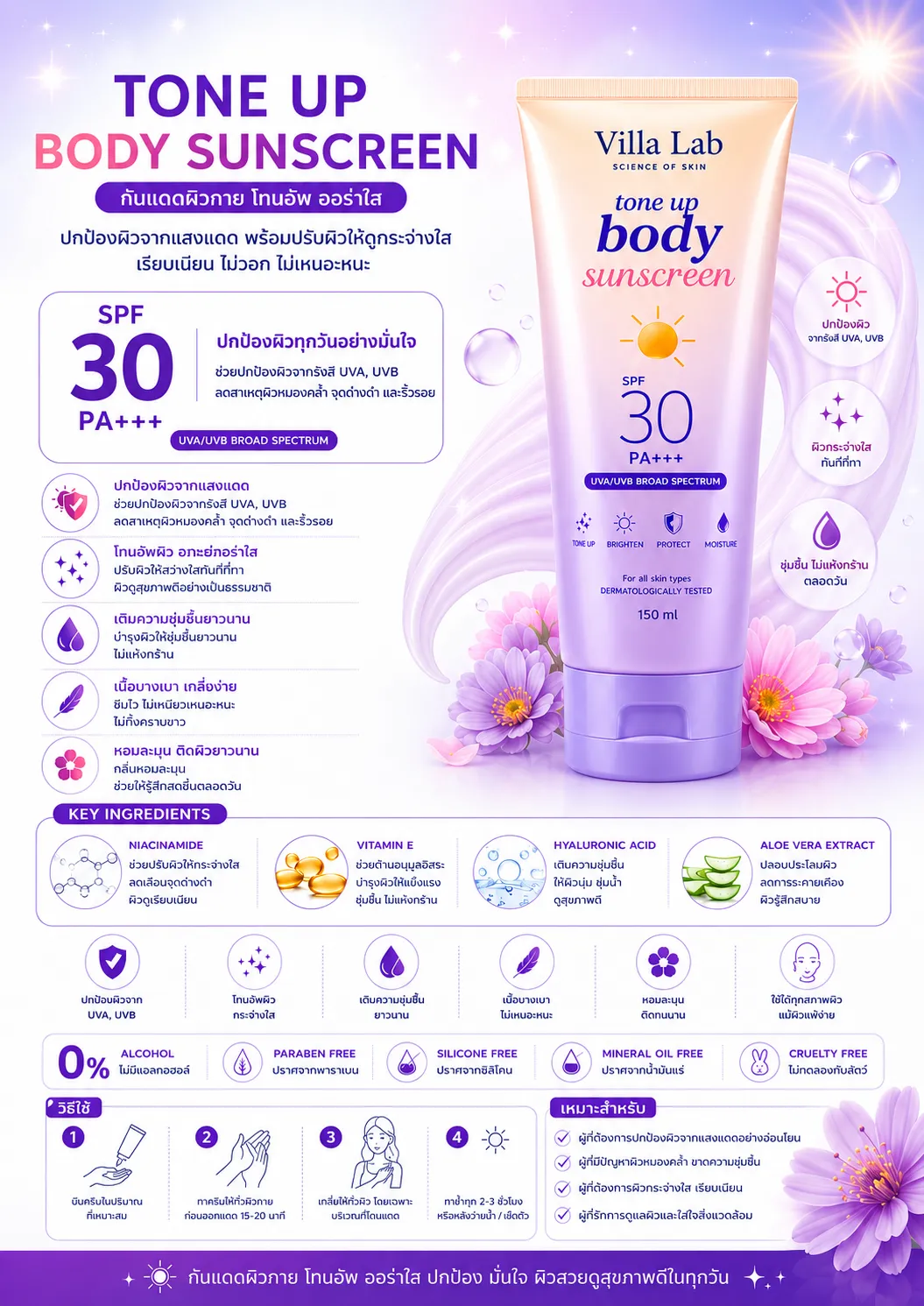 Tone Up Body Sunscreen