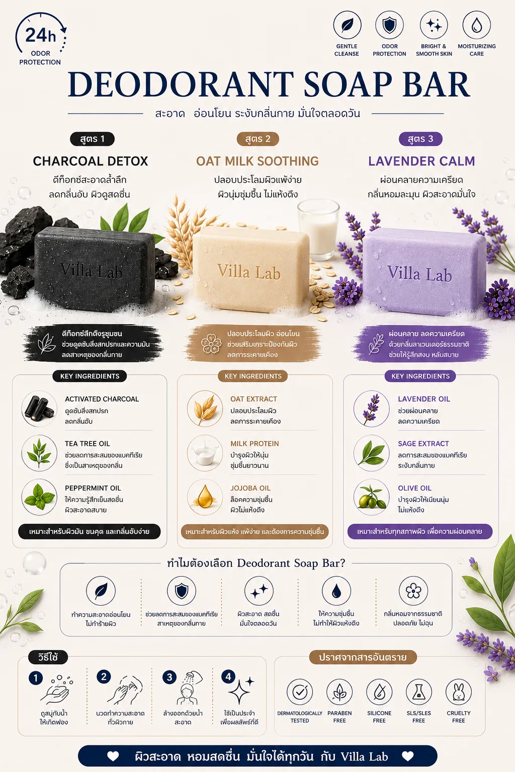 Deodorant Soap Bar